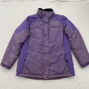 LL Bean Winter Coat Jacket PrimaLoft Insulated Ski Snow Purple Medium